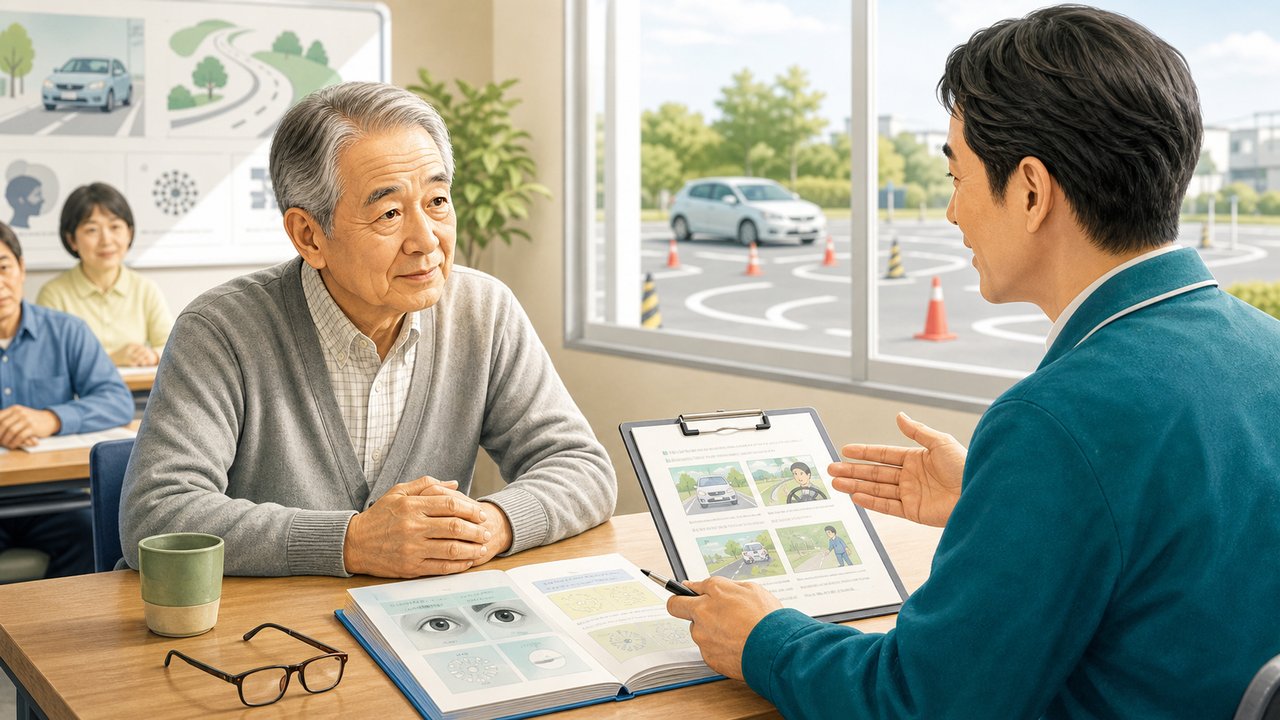 高齢者講習の内容と実車指導を家族で確認するアイキャッチ画像