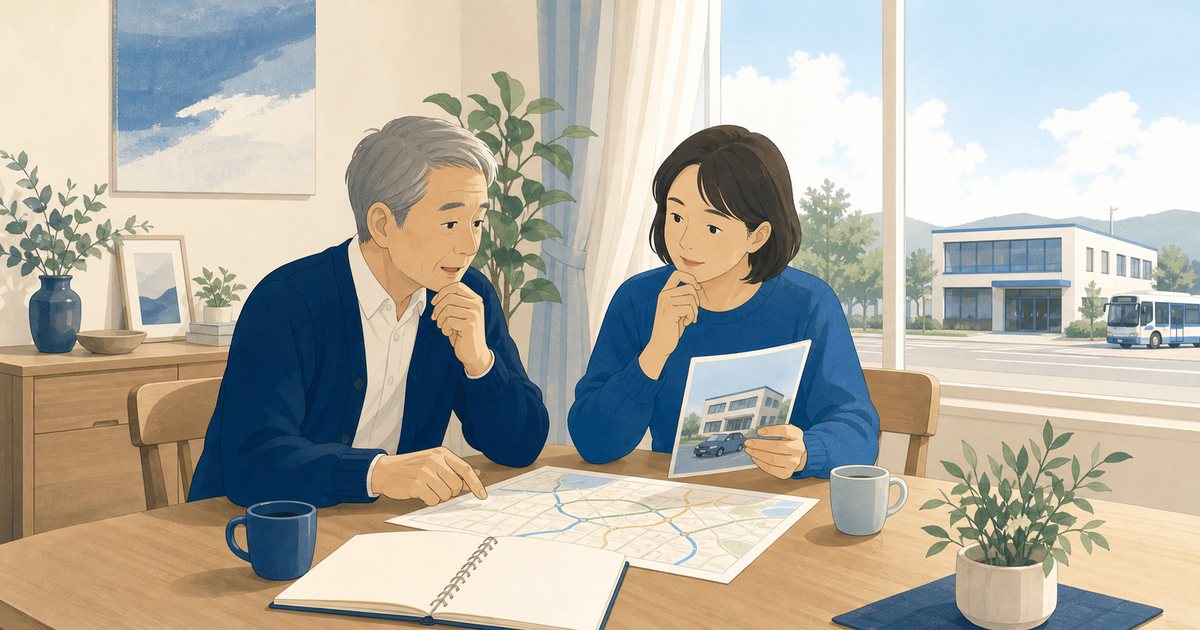 免許返納後の再取得と移動手段を家族で考える様子